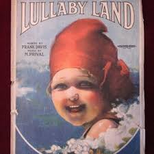 Buy Original Antique Sheet Music ~ Lullaby Land ~ Words by Frank Davis ~  Music by M. Prival ~ 1919 Online in India