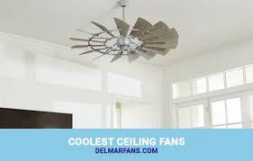 The gulf coast fans 42'' hugger ceiling fan is a traditional style fan, perfect for low ceilings. Coolest Ceiling Fans Curved Blade And Other Unique Styles Delmarfans Com