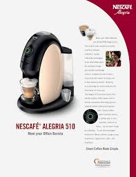 We are active with move forward the client a praiseworthy arrangement of two option nescafe coffee machines. Meet Your Office Barista Nescafe Alegria 510 Manualzz