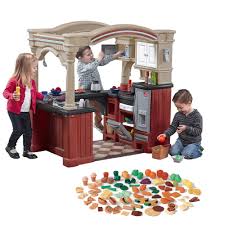 Nowadays, play food sets have become varied, and each one has turned into more sophisticated compared to the last from fundamental pots & pans, to full kitchens the size of kids playsets relating food and cooking, have certainly evolved. Grand Walk In Kitchen With Extra Play Food Set Toddler Kitchen Pretend Play Kitchen Play Food Set