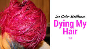 A magenta semi permanent if it would come out as a bright as i would want or would i just have to bleach it? Dying My Hair Pink Ion Color Brilliance Magenta Youtube