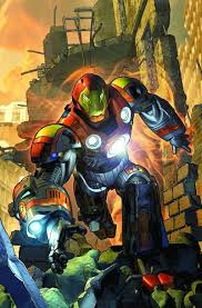 Ilustracion De La Portada De Ultimate Armor Wars 1 Incluido En El Tomo 58 Del Coleccionable Ultimate The Ultimates 6 Iron Man Ultimate Marvel Iron Man Armor