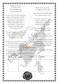 Read rose fyleman poem:the witch, the witch that lives in the wood is not very pretty and not very good ; Witches And Witchcraft A Poem About Witches Esl Worksheet By Agnesk75