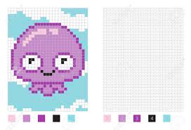 Ver más ideas sobre dibujos en cuadricula, dibujos en cuadros, dibujos en pixeles. Dibujos Animados De Medusas Pixel En La Pagina Para Colorear Con Ilustracion De Cuadrados Numerados Ilustraciones Vectoriales Clip Art Vectorizado Libre De Derechos Image 92069669