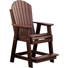 Luxcraft Counter Height Recycled Plastic Adirondack Balcony Chair Lead Time To Ship 14 Weeks Balcony Chairs Plastic Patio Chairs Recycled Plastic Adirondack Chairs