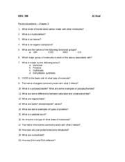 Ch 03 Molecules Of Life Worksheet Biol 100 Review Questions Chapter 3 1 What Kinds Of Bonds Does Carbon Make With Other Molecules 2 What Is A Course Hero