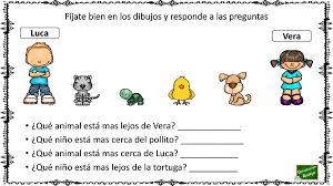 Comprension Lectora Y Orientacion Espacial Responde A Las Preguntas Segun Los Dibujos Comprension Lectora Comprension Lectura Comprensiva