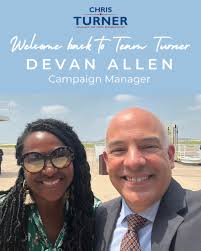 🚨 MAJOR CAMPAIGN ANNOUNCEMENT! I am thrilled to announce that the  Honorable Devan Allen is returning to Team Turner to manage my re-election  campaign! Devan is a veteran of my previous successful