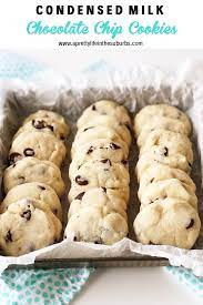 These Condensed Milk Chocolate Chip Cookies Taste Like A Shortbread Cookie Cros Cookies Recipes Chocolate Chip Milk Chocolate Chip Cookies Milk Recipes Dessert