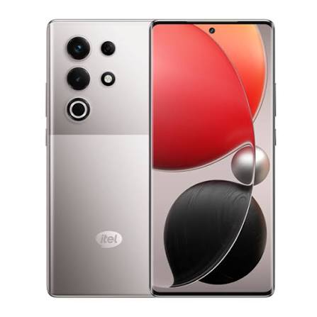 itel S25 Ultra front display showing the 120Hz AMOLED screen brightness