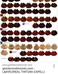 Copper Loreal Majirel Color Chart Hair Coloring