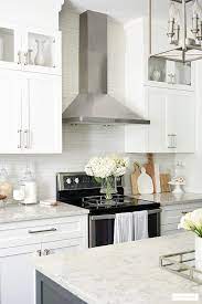 Kitchen cabinet hardware grey kitchen cabinets kitchen redo kitchen and bath new kitchen look we love: White And Grey Kitchen A Hardware Update Citrineliving