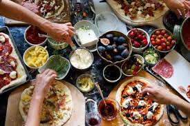 Add dried ramen noodles to the broth thirty minutes before the start of your party. Pizza Party Artisan Pizza Pizza Dinner Party Homemade Pizza