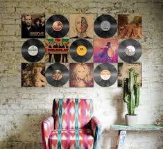 Vinyl Record And Album Cover Wall Display Vinyl Records Decor Record Wall Decor Vinyl Decor