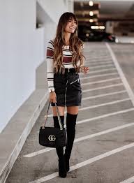 Black Boots With Jeans Women 17 Over The Knee Boot Outfit Looks To Get Inspired By Styling Black Over The Knee Boots Can Be Tric Over The Knee Boot Outfit Black Boots Outfit Boots Outfit