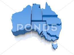 Three Dimensional Map Of Australia On White Background 3d Stock Illustration Ad Australia Map Dimensional White White Background Illustration Australia Map