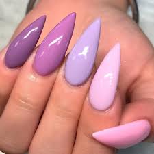 107 Likes 2 Comments T Amour Nails Lounge Shop Tamournailslounge On Instagram Fifty Shades Pa Lilac Nails Purple Acrylic Nails Purple Stiletto Nails
