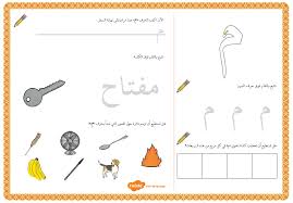اللغة العربية ورقة عمل حرف الميم للصف الأول ملفاتي