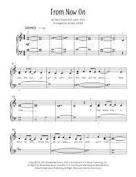 From Now On From The Greatest Showman Easy Piano Sheet Music Sheet Music Easy Piano Digital Sheet Music