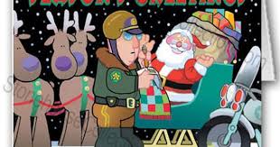 Speeding Ticket Santa Humorous Christmas Cards Brother Christmas Funny Christmas Cards