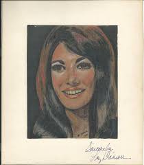 Thanks to Gerald Butcher for sending a lovely drawing of Liz.....