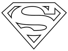 You could also print the image using the print button above the image. White Superman Logo