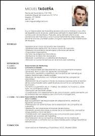 Recomendaciones para la elaboración del currículum 5. Resultado De Imagen Para Curriculum Ejemplo Curriculum Vitae Curriculum Marketing