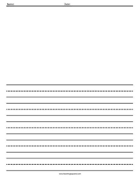 Printable writing paper for 2nd grade Writing Paper Teaching Squared