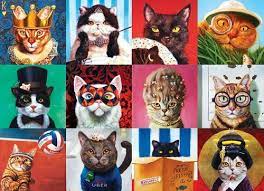 Heffernan Funny Cats 1000pc Jigsaw Puzzle By Eurographics Funny Cats Cat Puzzle Cats Artists