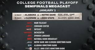 2 days ago · the 2021 college football season gets underway on saturday, so now is the best time for si gambling to take a look at the latest betting ncaa football championship futures'.last season, college. Espn S Cfp Semifinals Megacast Will Be The First Cfb Megacast Without A Film Room
