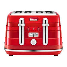 De Longhi Avvolta Cta 4003 R Grille Pain 4 Tranche 4 Emplacements Red With Chrome Details Achat Vente Grille Pain Toaster Cdiscount