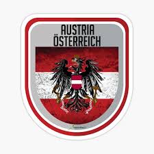 Countryflags.com bietet eine große auswahl an abbildungen der österreichische fahne. Osterreich Stickers Redbubble