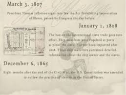 The British Slave Trade Act is Passed ...