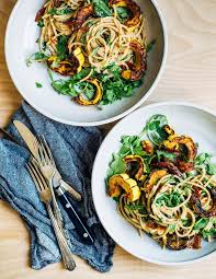 Spaghetti With Parmesan Sauce And Delicata Squash Brooklyn Supper Recipe Delicata Squash Parmesan Sauce Seasoning Recipes