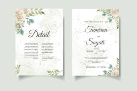 Download Template For Wedding Invitation Card Graphic By Hafidz Putra67 Creative Fabrica PSD Mockup Templates