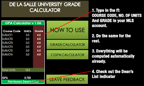 Dlsu Gpa Grade And Cgpa Calculator A Not So Popular Kid