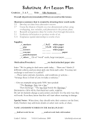 Image Detail For Substitute Art Lesson Plan Substitute Lesson Plan Teacher Lesson Plans Template Art Sub Lessons