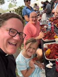 The crawfish were so good at our parish's crawfish boil!