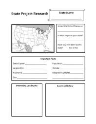 State Research Project By Schultz Teachers Pay Teachers