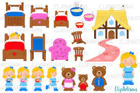 Check spelling or type a new query. Goldilocks And The Three Bears Clip Art Graphic By Clipartisan Creative Fabrica