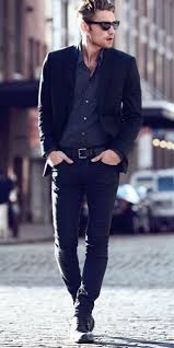 Black Blazer With Jeans Men Black Blazer With Black Skinny Jeans Suits Well Dressed Men Mens Fashion Cat Men Dress