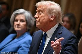 Trump's brutal swipe at CNN's Kaitlan Collins cutting her off mid-question  TWICE over war chat scandal