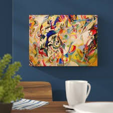 East Urban Home Mode Noir Picture Frame Painting Print On Paper Wayfair Co Uk In 2021 Wassily Kandinsky Painting Wassily Kandinsky Paintings