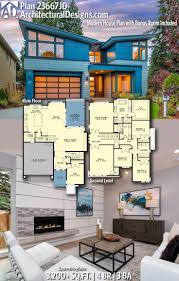 60x30 house 4 bedroom, 3 bath home with a cooktop, & wall double oven (or microwave & single oven). Modern House Plans Architectural Designs Modern House Plan 23667jd Gives You 4 Bedrooms 3 Baths An Dear Art Leading Art Culture Magazine Database