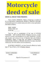 Check spelling or type a new query. Motorcycle Deed Of Sale Sample Doc Rental Agreement Templates Model Waves Wedding Photography Contract Template