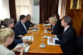 Întrevederea secretarului de stat Dan Neculăescu cu Elisabeth Millard,  adjunctul principal al asistentului pentru afaceri europene și eurasiatice  al secretarului de stat al SUA