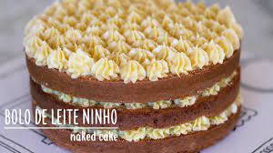 Bolo De Leite Ninho De Aniversario Naked Cake Youtube