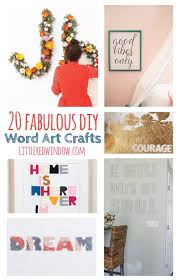 These are a lot like last year's black history project. 20 Fabulous Diy Word Art Typography Craft Projects Little Red Window