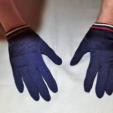 1960s Fownes Mod Era Vintage Navy Gloves Size 6 7