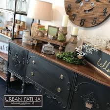 Black Buffet Annie Sloan Chalk Paint And Black Wax Black Painted Furniture Black Chalk Paint Furniture Furniture